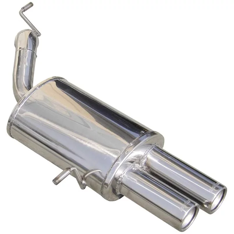 Image of Endschalldämpfer Inoxcar 2x80mm Rolled für PEUGEOT 407 SW (6E_, 6D_) 2.7 HDi 204 PS