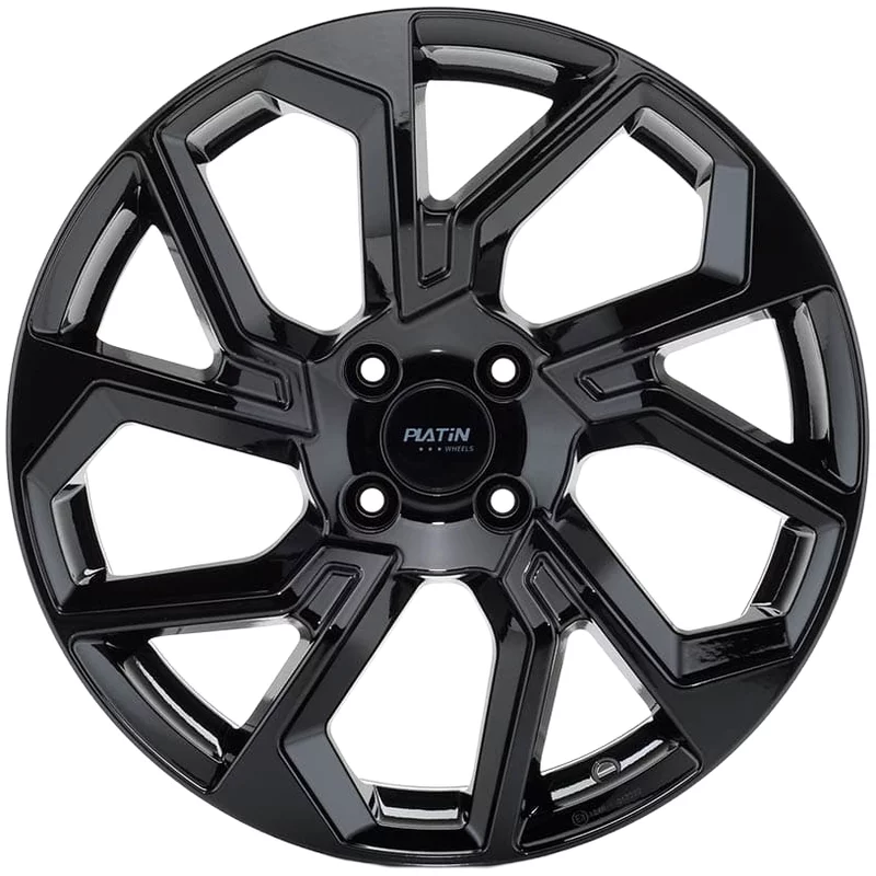 Image of Platin P103 6.0x17 4x108 ET32 BLACK GLOSSY Felgen