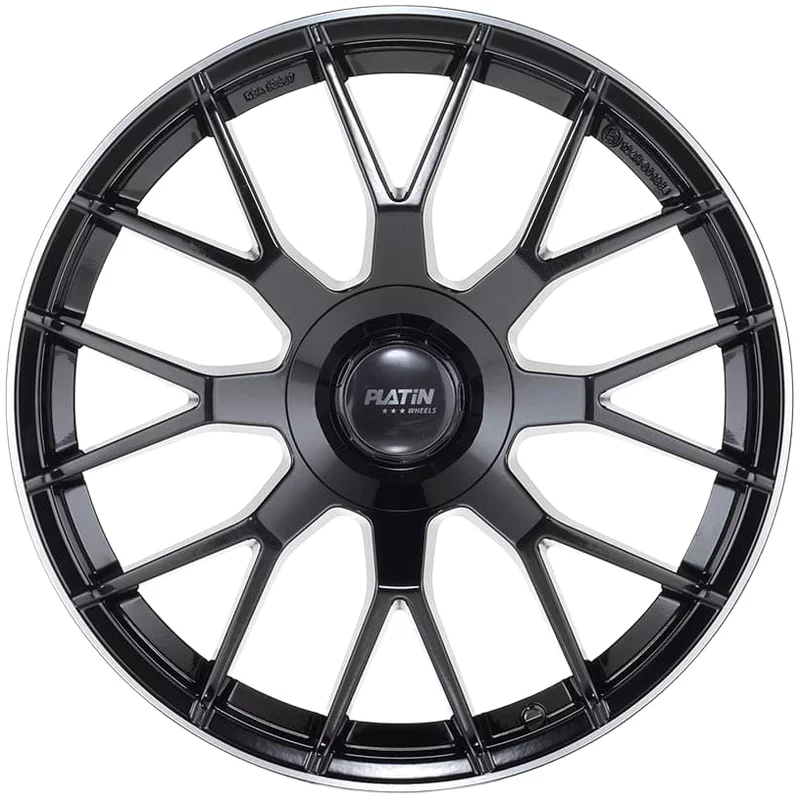 Image of Platin P108 8.0x19 5x112 ET38 BLACK LIP POLISH Felgen
