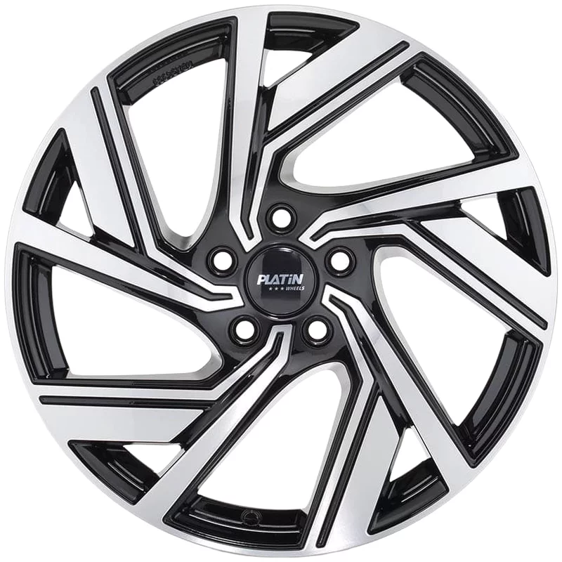 Image of Platin P114 8.0x19 5x112 ET45 BLACK POLISHED Felgen