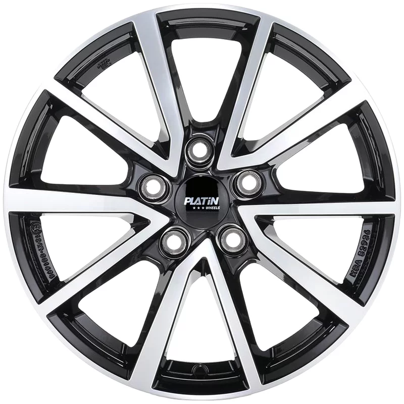 Platin P95 6.5x16 4x108 ET20 D-SCHWARZ FR.POL Felgen