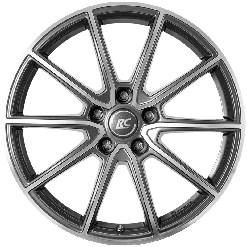 Felgen RC Design RC32 6.5x16 5x105 ET41 Himalaya Grey Voll-poliert