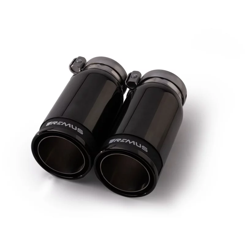 Image of OPF-Back mit Klappensystem Remus 3" Race Black Chrome 84mm