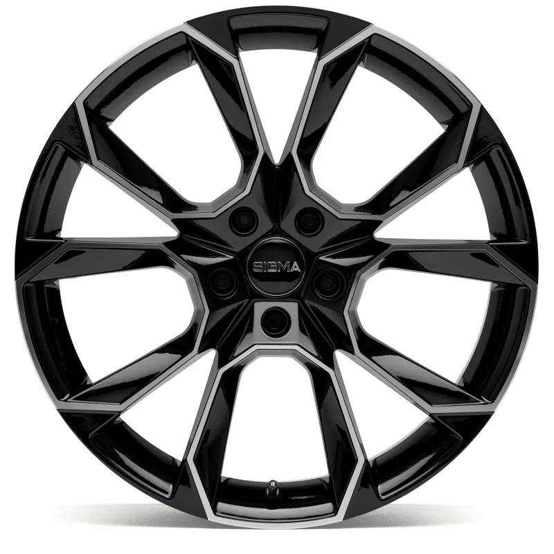 Image of Sigma 815 8.5x19 5x112 ET45 Higloss-Black-Polished Felgen