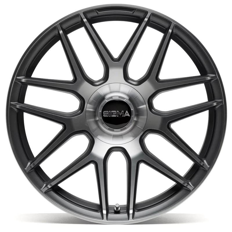 Image of Sigma 994 9.5x20 5x112 ET42 Satin Gunmetal Polished Felgen