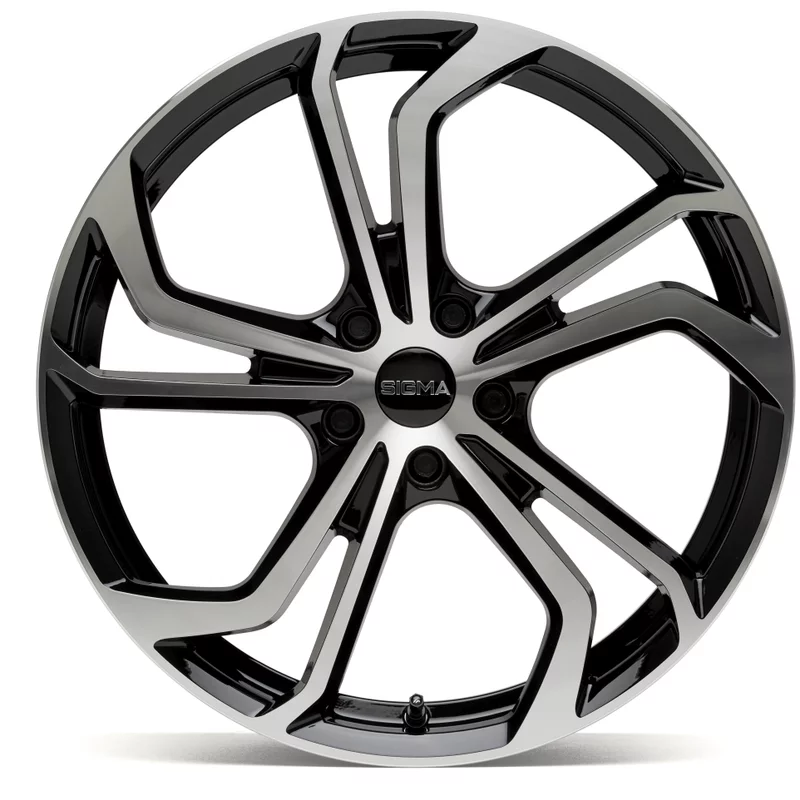 Image of Sigma 996 7.5x18 5x112 ET42 Black Machined Face Felgen