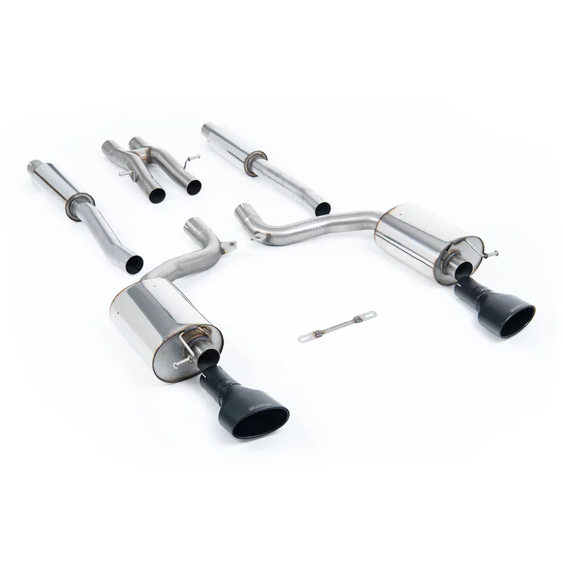 Image of Cat-Back Milltek 2.75" Ceramic Coated Black Satin