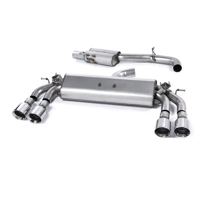 Image of Cat-Back Milltek 3" Quad 100mm GT100 für AUDI A3 Sportback (8VA, 8VF) S3 quattro 310 PS