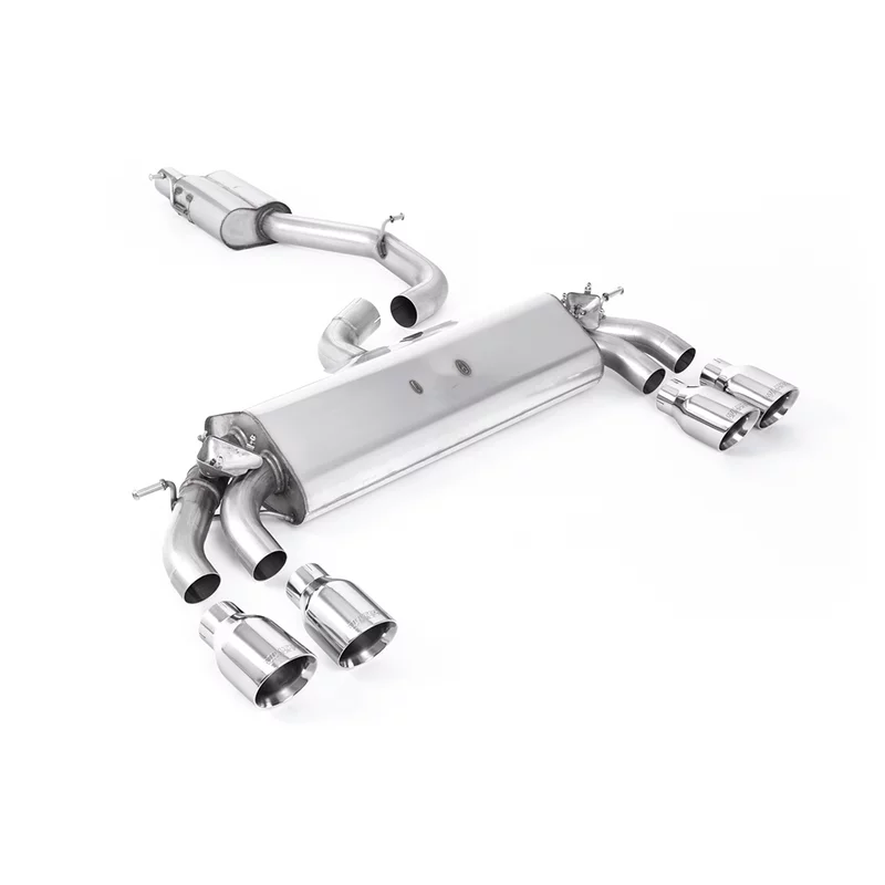 Image of OPF-Back Milltek 3" Quad 100mm GT100 für AUDI A3 (8V1, 8VK) S3 quattro 300 PS