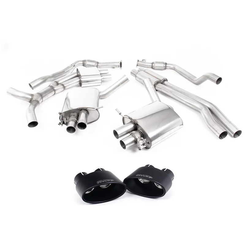 OPF-Back Milltek  2.75" Cerakote Black Tips für AUDI A4 B9 Avant (8W5, 8WD)  RS4 TFSi quattro 450ps