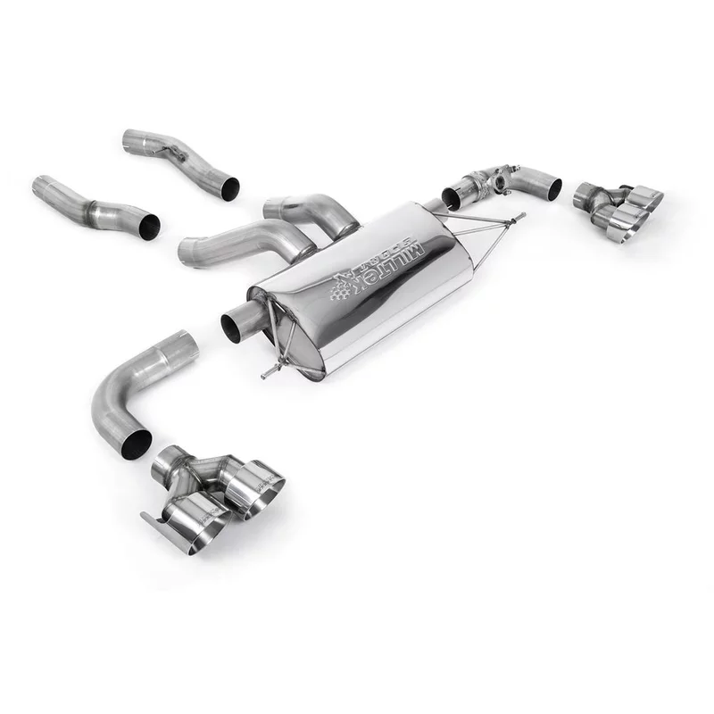Image of OPF-Back Milltek 3" Quad GT-100 Polished für BMW 2 Coupé (G42, G87) M240 i xDrive 374ps