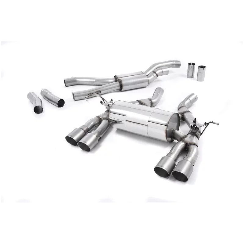 Image of Cat-Back Milltek 2.75" Quad 90mm GT90 für BMW 3 (F30, F80) M3 Competition 450 PS