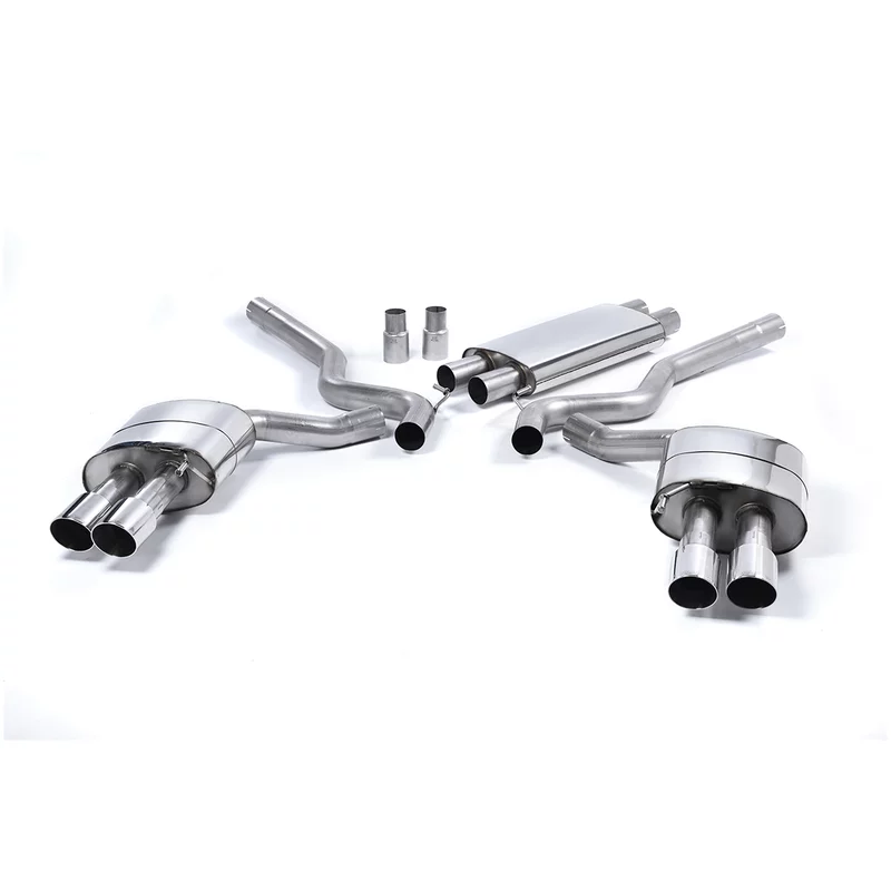 Image of Cat-Back Milltek 2.75" Quad Polished GT-90 Tips
