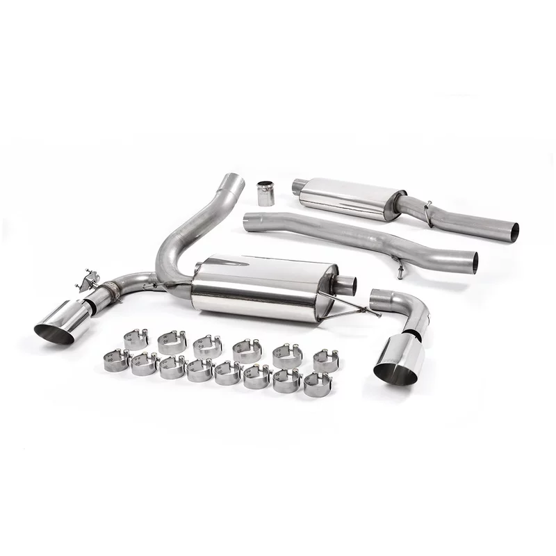 Image of Cat-Back Milltek 3" Dual Polished GT-115 für FORD FOCUS III 2.3 RS AWD 350 PS