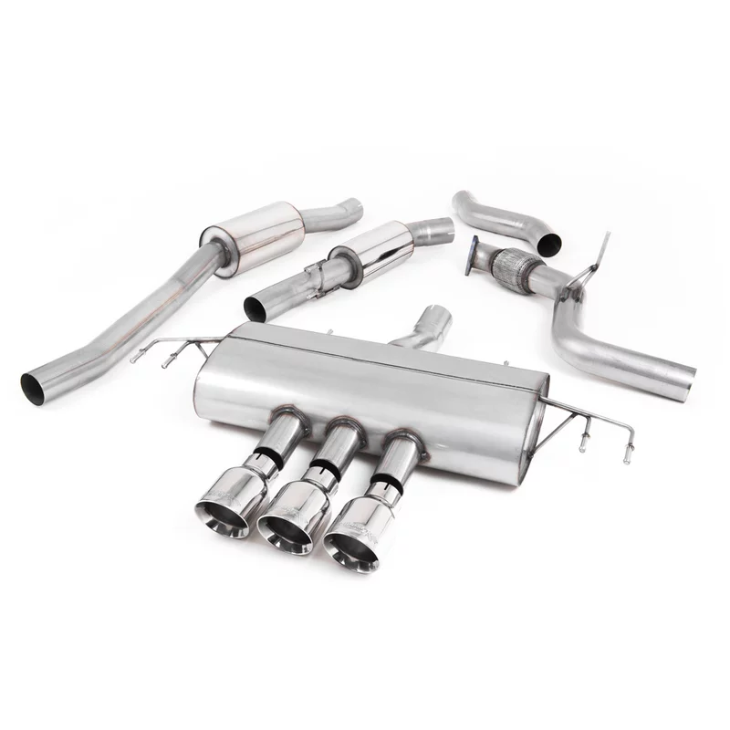 Image of Cat-Back Milltek 3" Triple GT-100 Polished