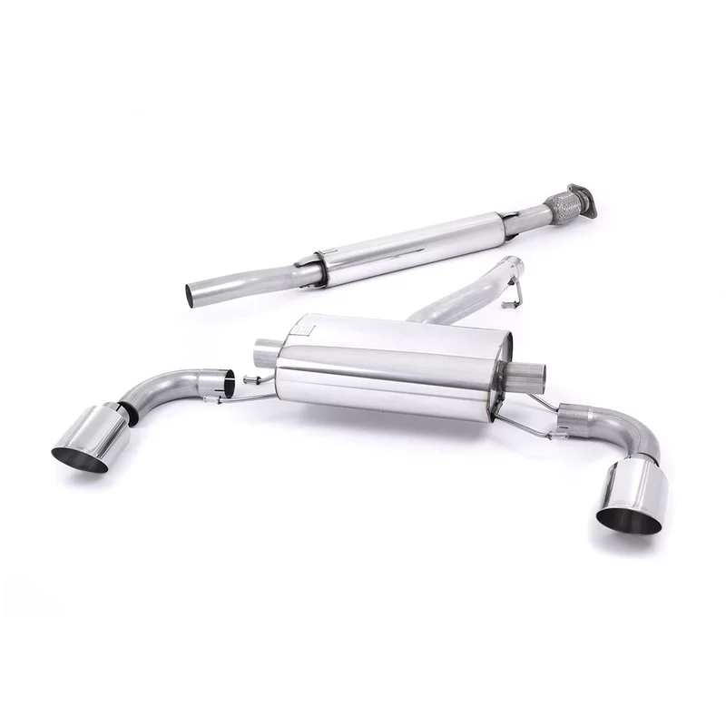 Image of Cat-Back Milltek 2.50" Dual Polished GT-115 für SUBARU BRZ (ZC6) 2.0 (ZC6) 200ps