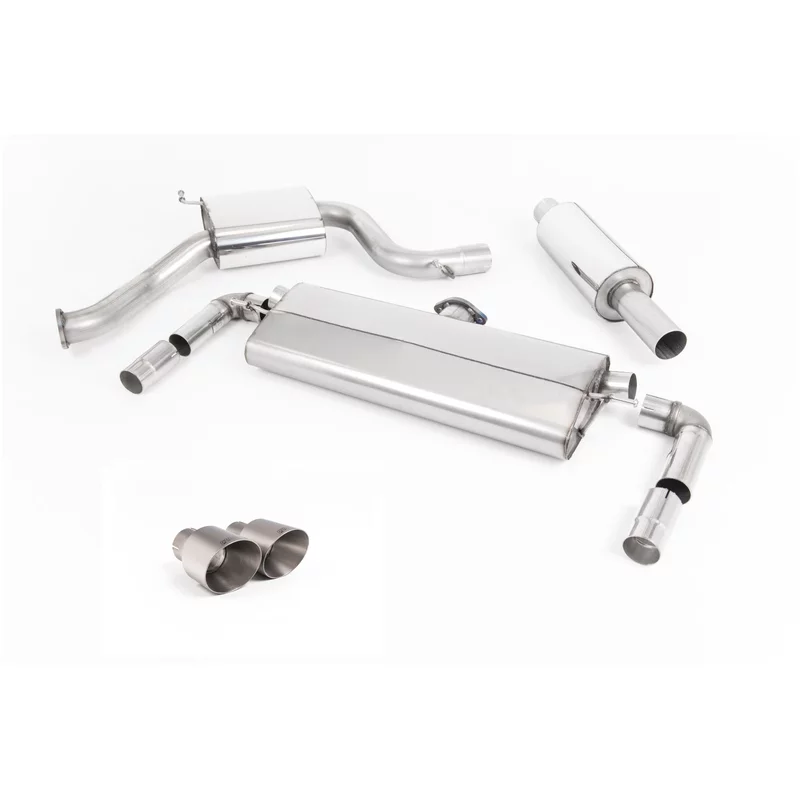 Image of Cat-Back Milltek 3" GT Brushed Titanium