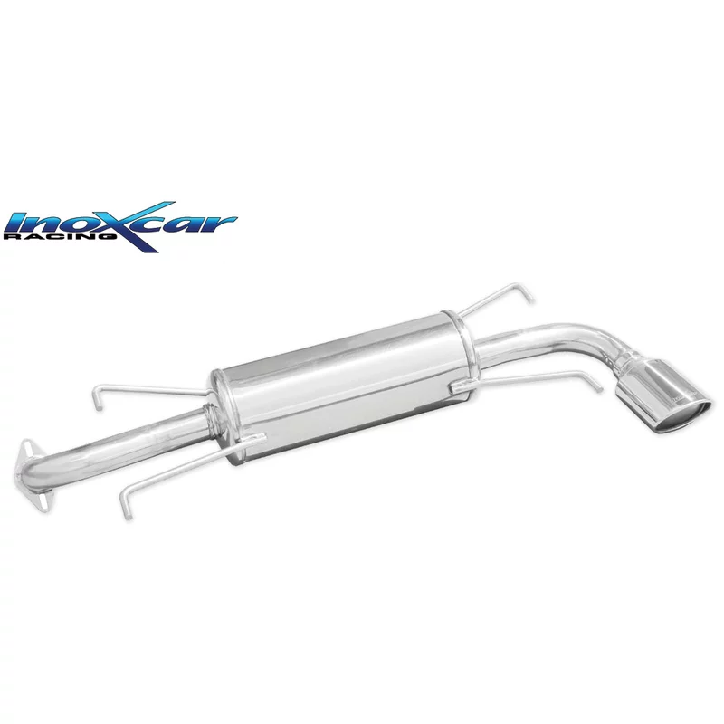 Image of Endschalldämpfer Inoxcar 120x80 Oval für SUBARU IMPREZA Berline bicorps trois ou cinq portes (GR, GH, G3) 2.0 R AWD (GH7) 150 PS