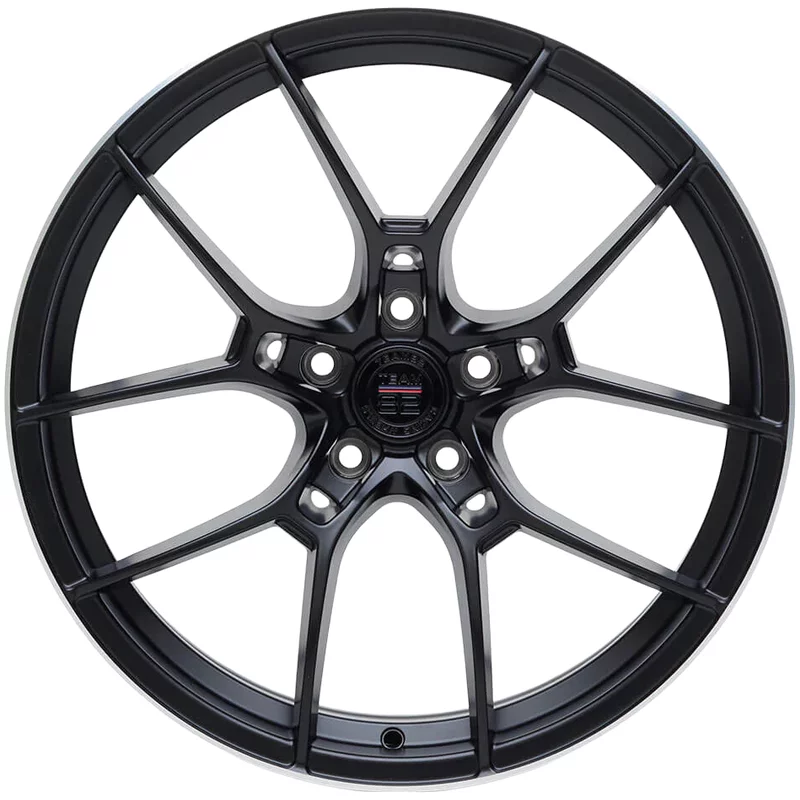 Image of Team82 SI614 9.5x19 5x112 ET42 FLAT BLACK MACHINED LIP Felgen