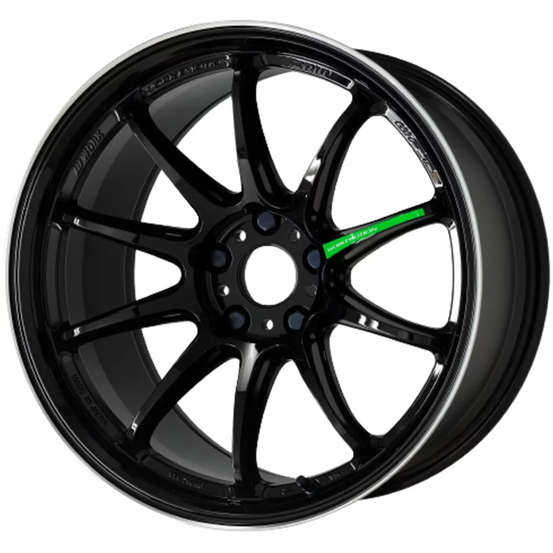 Image of Work Emotion ZR10 8.5x19 5x114.3 ET45 Black Diamond Lip Cut Felgen