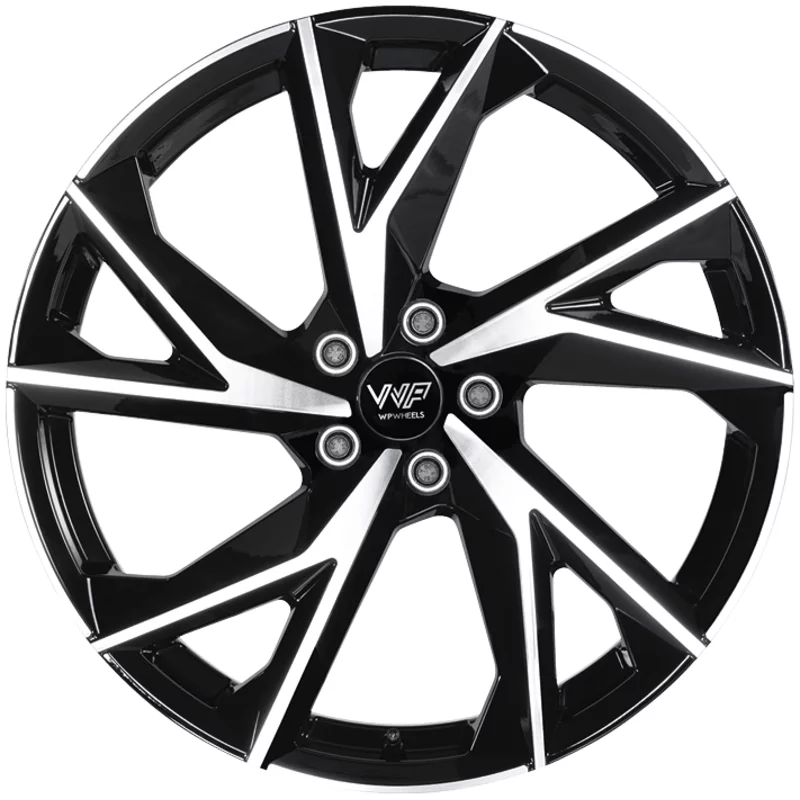 Image of WP 819 8.5x19 5x112 ET33 GLANZ-SCHWARZ FRONTPOLIERT Felgen