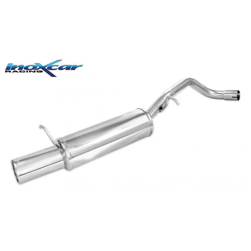 Image of Endschalldämpfer Inoxcar 102mm Rolled für VW POLO IV (9N_, 9A_) 1.4 16V 101 PS