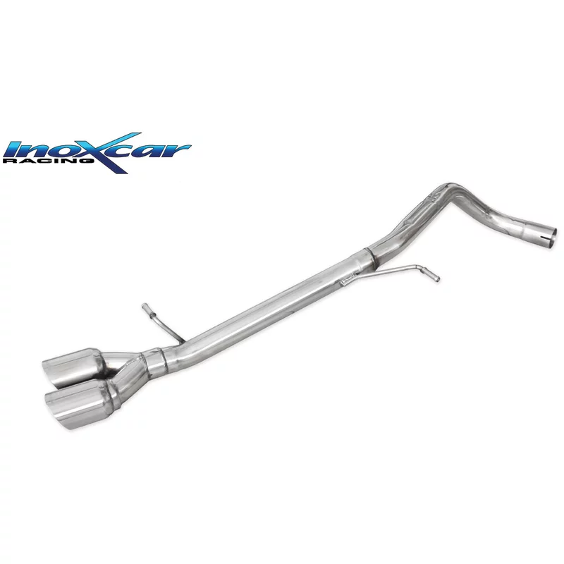 Image of Endschalldämpfer-Ersatzrohr Inoxcar 2x80mm Racing Angled