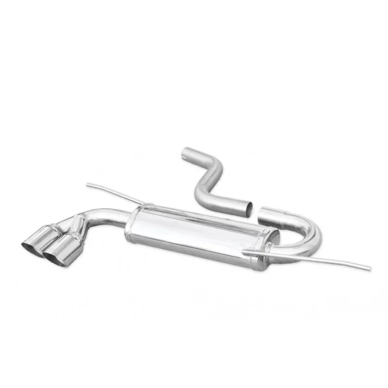 Image of Endschalldämpfer Inoxcar 2x80mm Racing Angled für VW SCIROCCO III (137, 138) 1.4 TSI 122 PS