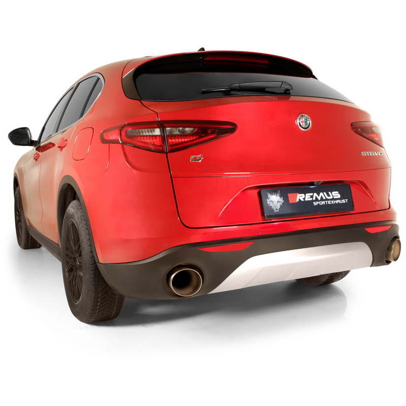 Echappement Final Remus  2.75" 102mm Straight Cut pour ALFA ROMEO STELVIO (949_)  2.0 Q4 (949.AXA2A) 280cv