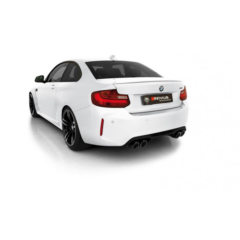 Echappement Final Remus  2.75" 102mm Carbon pour BMW 2 Coupé (F22, F87)  M2 Competition 411cv
