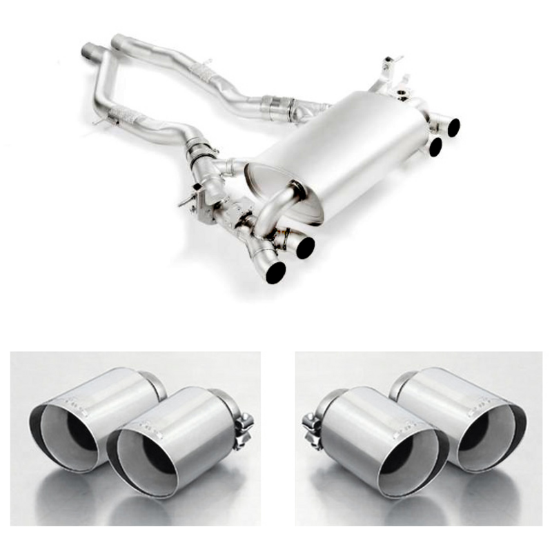 Echappement Final Remus  2.75" 102mm Straight Cut pour BMW 2 Coupé (F22, F87)  M2 Competition 411cv