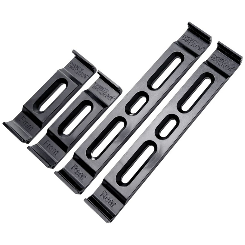 Cadres de Plaques Interchangeables 21Cars Noir (Plaques Carrées) pour BMW 5 (E60)  535 d 286cv