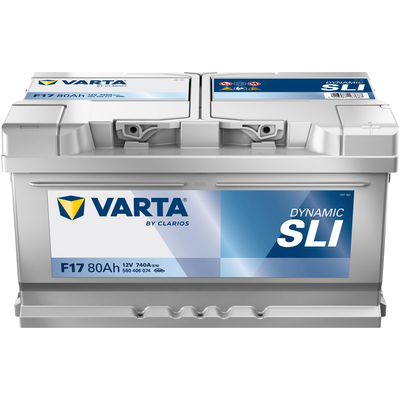 Batterie Voiture Varta F17 Dynamic SLI 12V 80Ah  740A