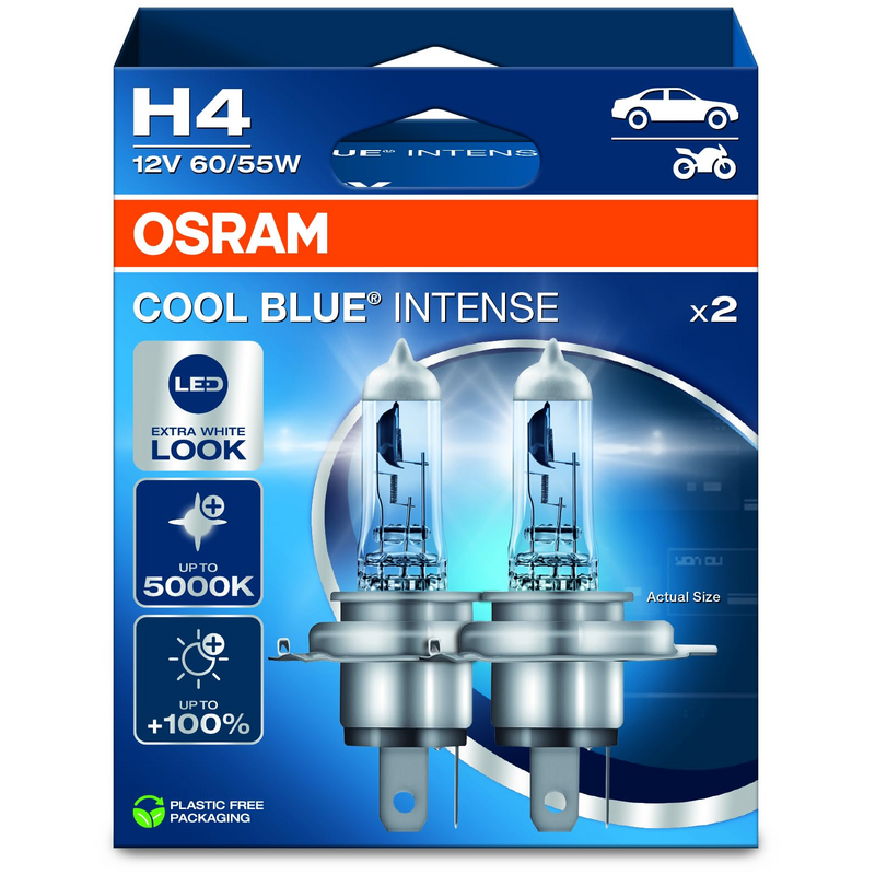 Scheinwerferlampen Osram Cool Blue Intense H4 Duobox  für MINI MINI (R56)  Cooper 122ps