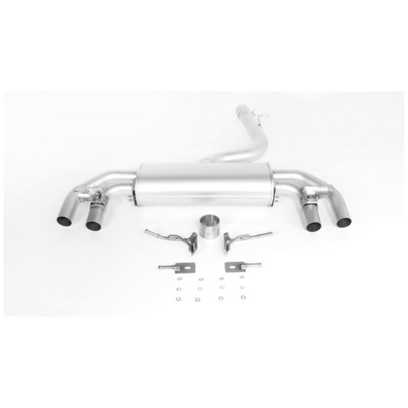 Cat-Back avec système de clapets Remus à Clapets 102mm Straight Cut pour VW GOLF VII (5G1, BQ1, BE1, BE2)  2.0 R 4motion 300cv