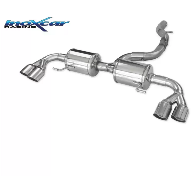 Echappement Final Inoxcar  102mm Rolled pour AUDI A1 (8X1, 8XK)  2.0 TFSI quattro 256cv