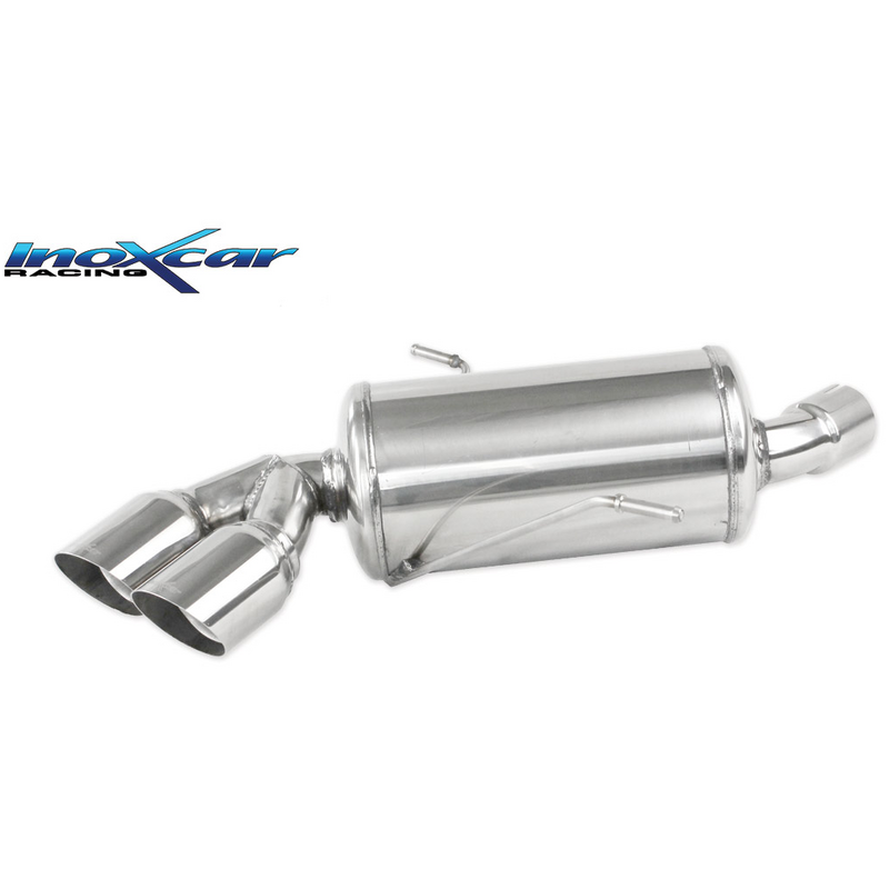 Endschalldämpfer Inoxcar  2x80mm Racing Angled für BMW 1 (E87)  116 i 122ps