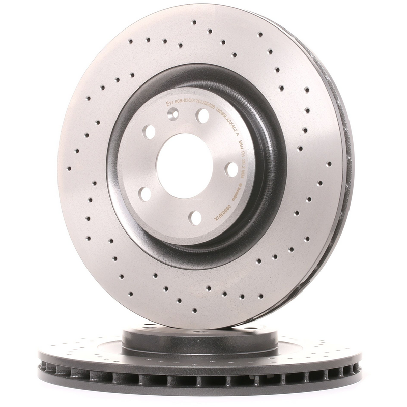 Disque de Frein Arrière Percé Brembo Xtra pour SEAT LEON (5F1)  2.0 Cupra R 310cv