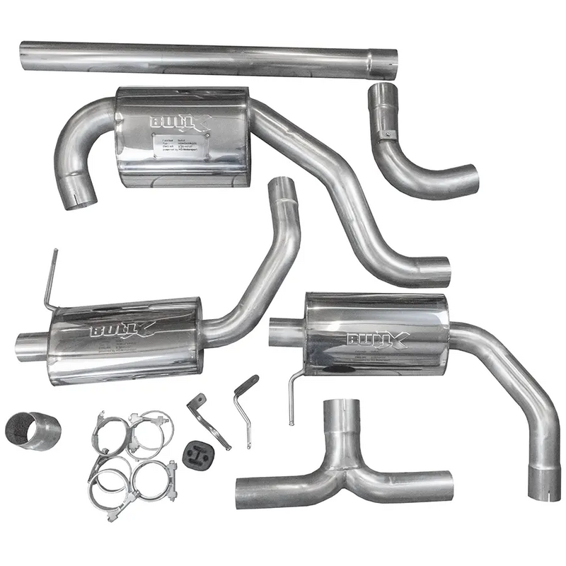 Cat-Back Bull-X  3" (Sorties d'origine) pour SKODA OCTAVIA III (5E3, NL3, NR3)  2.0 TSI RS 220cv