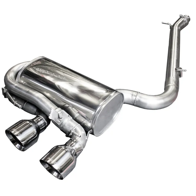 Cat-Back avec système de clapets Bull-X  102mm Straight Cut pour VW GOLF VI (5K1)  2.0 R 4motion 270cv