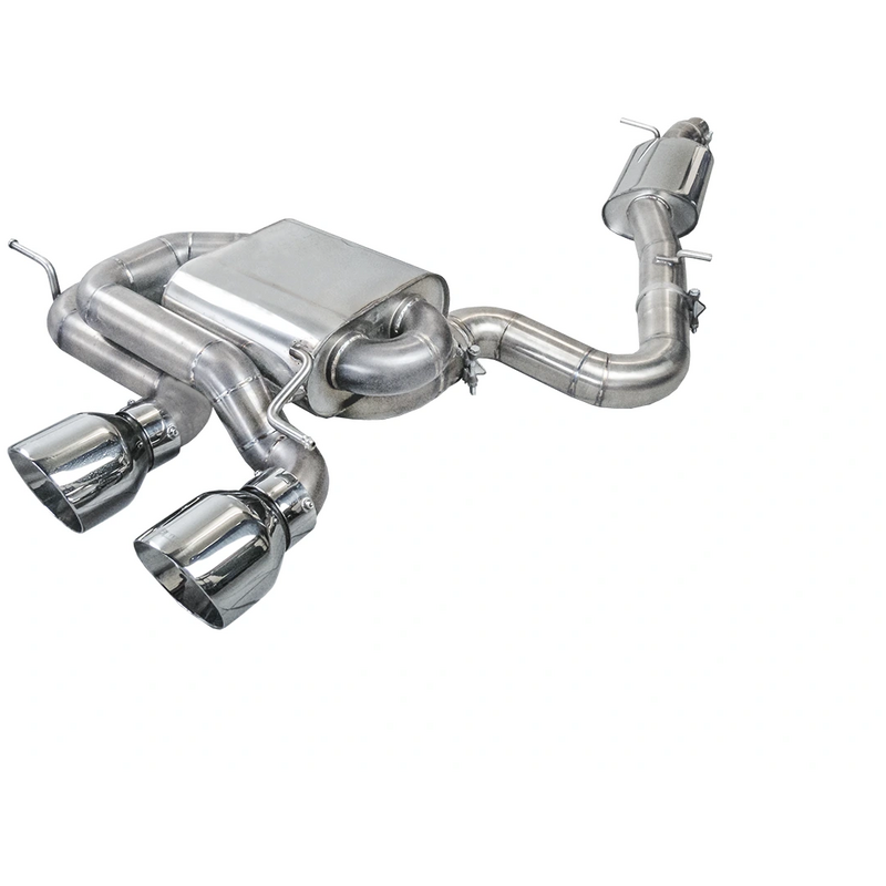 Cat-Back avec système de clapets Bull-X Ego-X 102mm Straight Cut pour VW GOLF VI (5K1)  2.0 R 4motion 270cv
