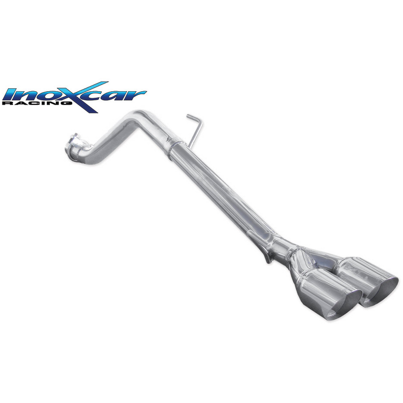 Suppression de Marmite Arrière Inoxcar  2x80mm Racing Angled pour ABARTH PUNTO  1.4 (199.AXX1B) 163cv