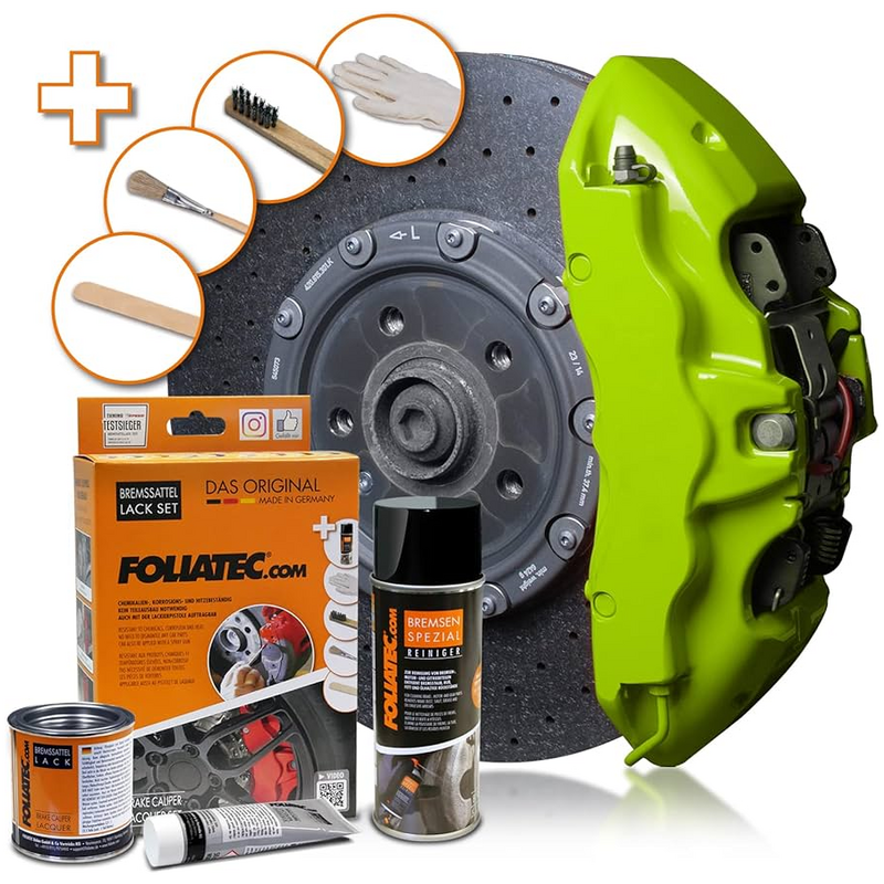  Foliatec Toxic Green Bremssattellack-Set 125ml für DACIA SANDERO  1.4 (BS0C, BS0A, BS0G, BS1F, BS0E) 75ps