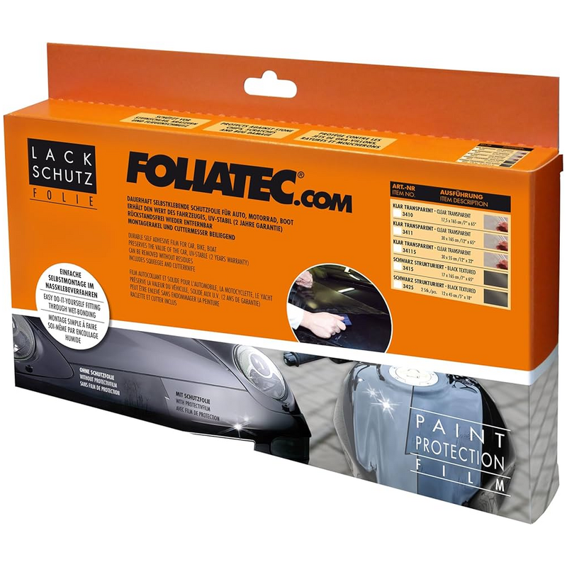 Foliatec  Lackschutzfolie Einstiegsbereich Schwarz 12x45cm für AUDI A8 D3 (4E2, 4E8)  4.2 TDI quattro 326ps