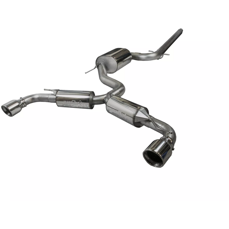 Cat-Back Bull-X  3" 101mm Rolled pour VW GOLF VII (5G1, BQ1, BE1, BE2)  2.0 R 4motion 280cv