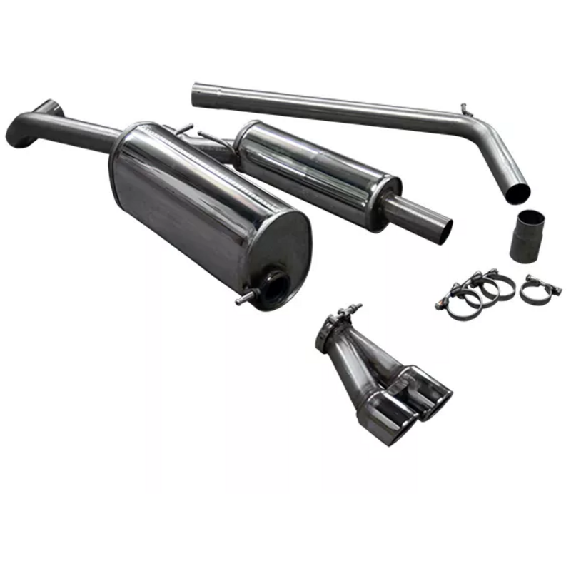 Cat-Back Bull-X  2.50" 2x80mm Rolled für VW POLO V (6R1, 6C1)  1.2 TSI 110ps