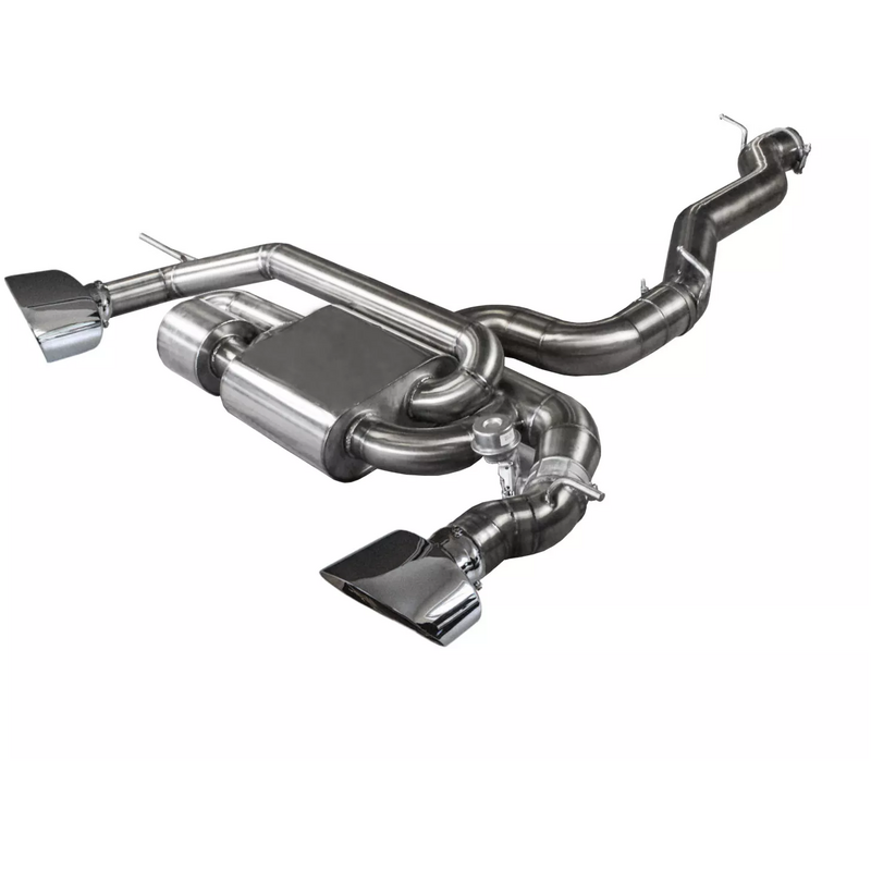 Cat-Back mit Klappensystem Bull-X Ego-X 3.5" Oval 170x110 Edelstahl für AUDI TT (FV3, FVP)  2.5 RS TFSI quattro 400ps