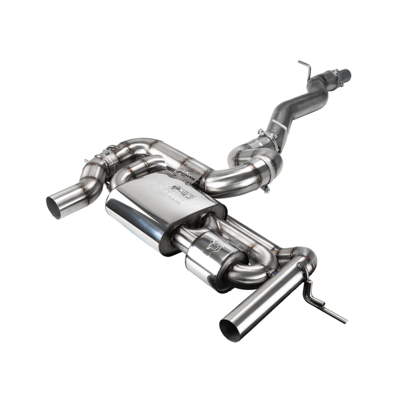 Cat-Back avec système de clapets Bull-X Ego-X 3.5" Carbon pour AUDI TT (FV3, FVP)  2.0 TTS quattro 310cv