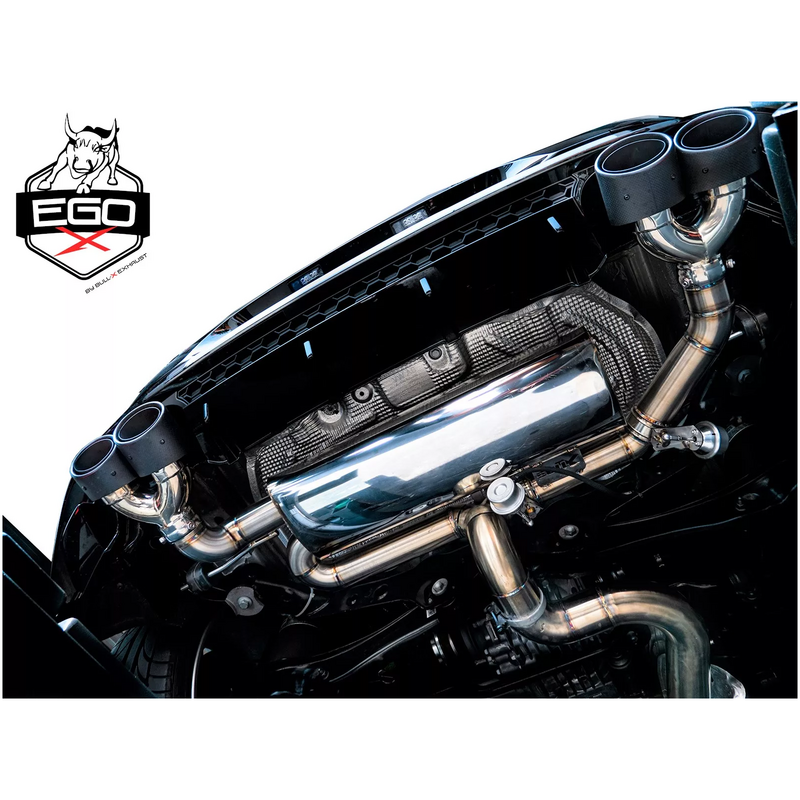 Cat-Back mit Klappensystem Bull-X Ego-X 4x101mm Carbon für VW GOLF VII (5G1, BQ1, BE1, BE2)  2.0 R 4motion 310ps