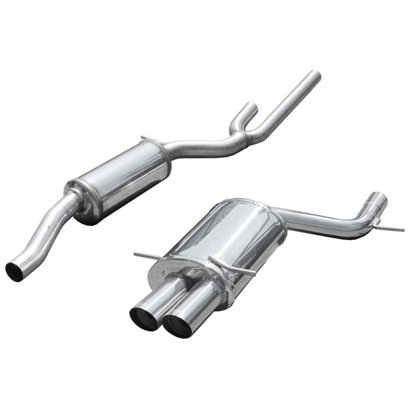 Cat-Back Inoxcar  2x80mm Racing für AUDI A4 B5 (8D2)  S4 quattro 265ps